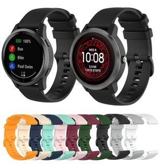 Dây đeo silicon 18 20 22mm cho đồng hồ thông minh Garmin Vivoactive 3 4 4s/ Venu 2 2s Samsung Galaxy 42mm 46mm