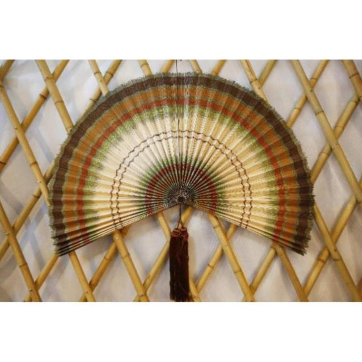 Mành tre quạt decor- Quạt tre/quạt lá nan tre/quạt tăm mành/quạt mành tre, giao mẫu ngẫu nhiên - quạt mành tre