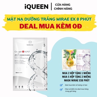 Mặt nạ Mirae EX8 phút dưỡng trắng cấp tốc - Oxygen cung cấp độ ẩm giúp da sáng bóng 20g/miếng