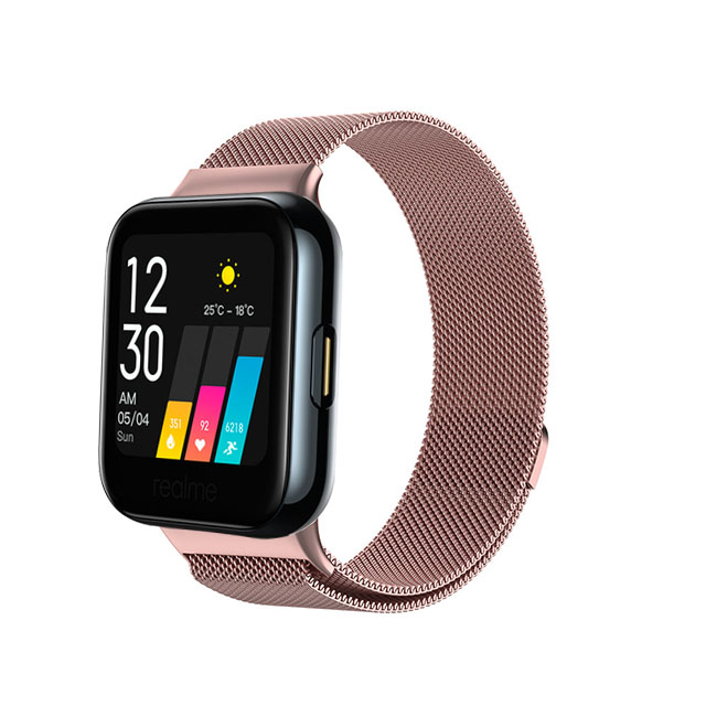 Milanese Loop Strap For Realme Watches Stainless Steel Metal Mesh Bracelet For Realme Smart Watch Strap