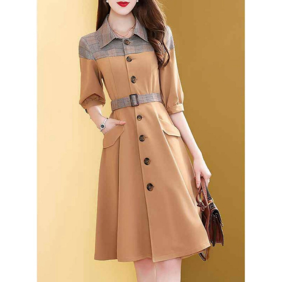 Đầm nữ phong cách vintage lịch thiệp quý phái siêu đẹp thời trang hàn quốc 2021 KOKO MI