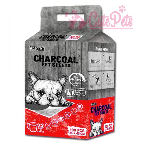 Tấm lót vệ sinh chó mèo than hoạt tính [Bịch] Charcoal - Phụ kiện chó mèo Hà Nội