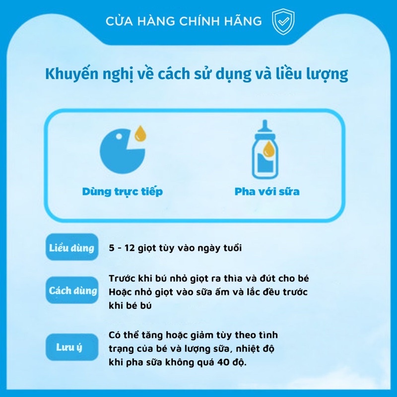 Enzym lactase Easycol BABY nhập khẩu Châu Âu dành cho bé bất dung nạp Lactose