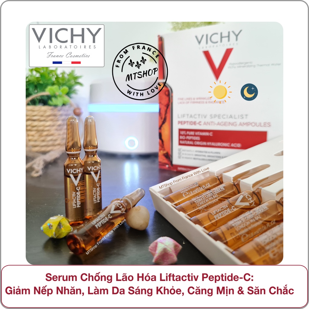 VICHY Tinh Chất Liftactiv Peptide C: Giảm Nếp Nhăn, Dưỡng Sáng Da, Giúp Da Căng Mịn & Săn Chắc [Nội địa PHÁP]