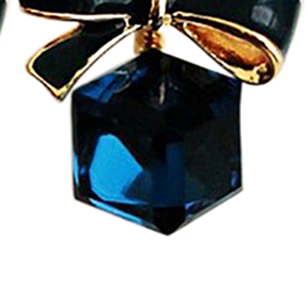 Khuyên tai đính đá pha lê phong cách quý phái dành cho nữ