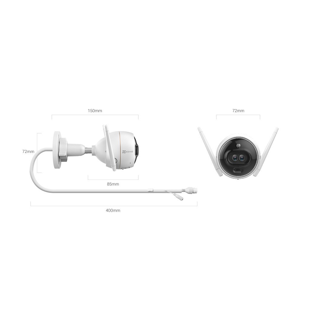 [CHÍNH HÃNG] Camera Ngoài Trời Wi-Fi 2MP EZVIZ C3X HD 1080P Camera Kép - Hàng chính hãng bảo hành 24 tháng | BigBuy360 - bigbuy360.vn