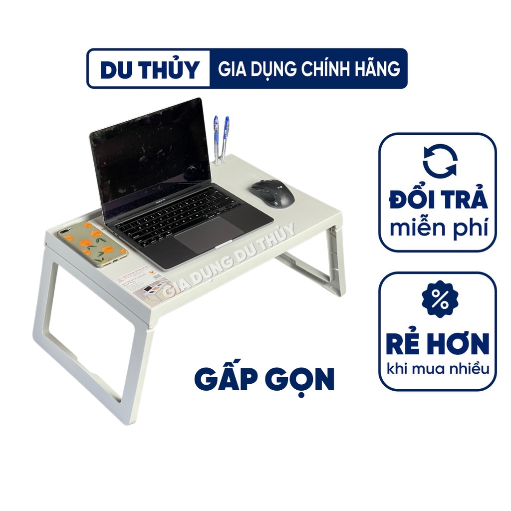 Bàn ghế gấp gọn đa năng dùng học tập, làm việc, dã ngoại nhựa PP bền đẹp của gia dụng Du Thủy