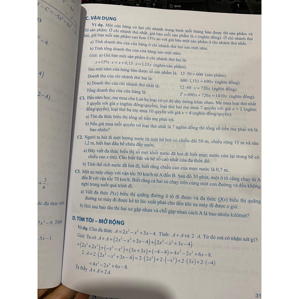 Sách - Bài tập phát triển năng lực toán 7 tập 2 ( theo chương trình giáo dục phổ thông 2018 )
