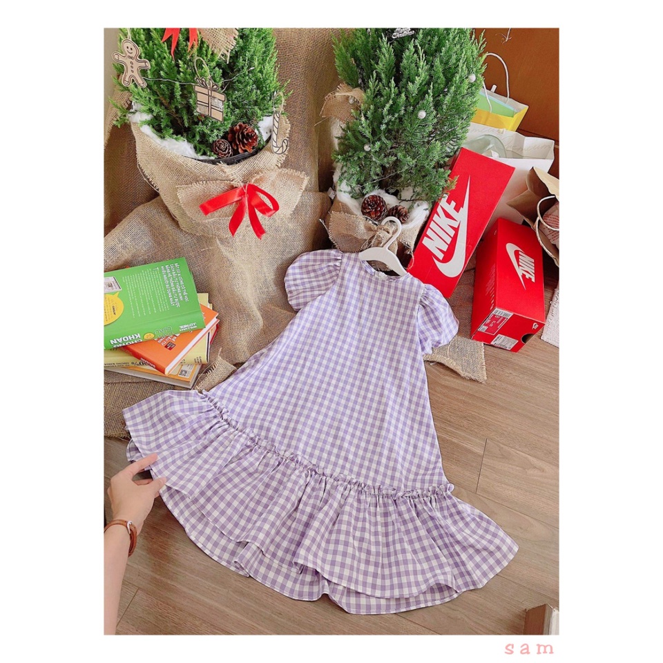 Đầm babydoll phong cách Hàn Quốc cho bé gái