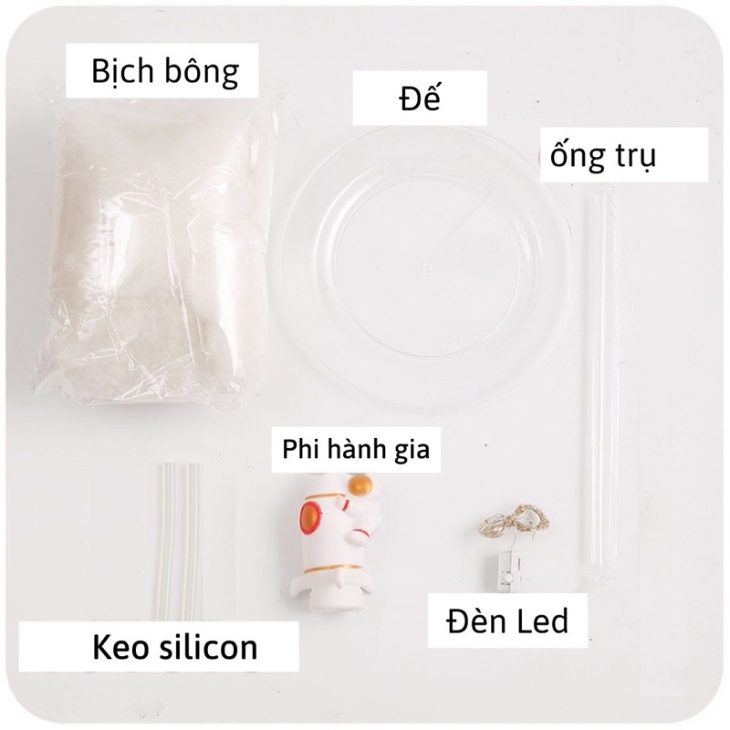 [SẴN] Đèn Ngủ Để Bàn Tên Lửa Hình Phi Hành Gia Màu Sắc Độc Đáo Trang Trí DIY [CMART_GIA DỤNG TIỆN ÍCH]