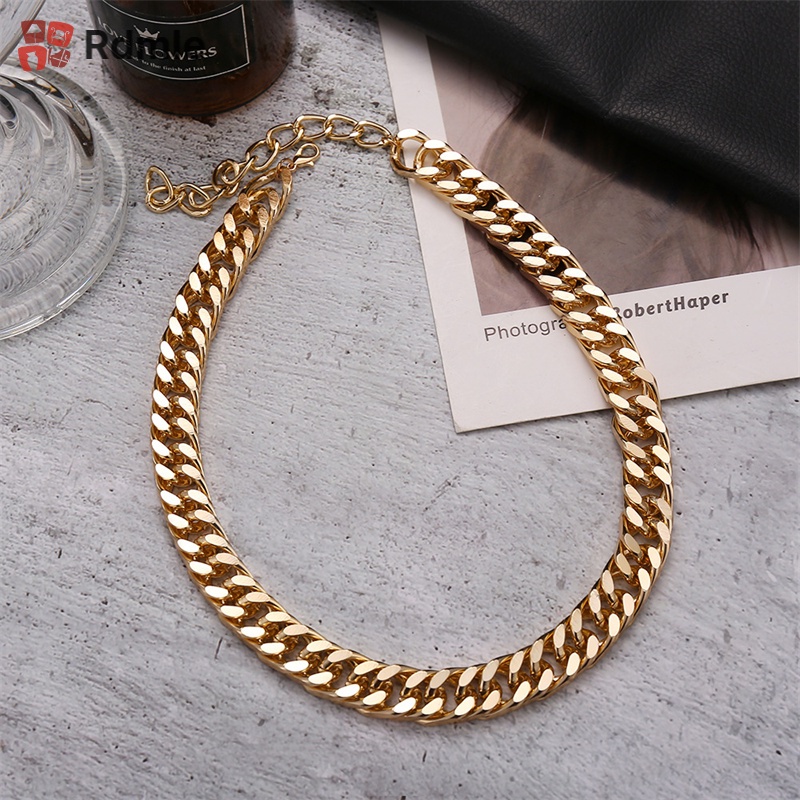 Vòng cổ Kim Loại Dày Phong Cách Hip Hop Cá Tính Dành Cho Nam Và Nữ