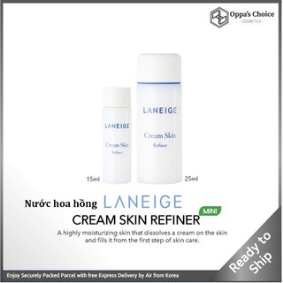 Nước hoa hồng dưỡng ẩm Laneige Cream Skin Refiner