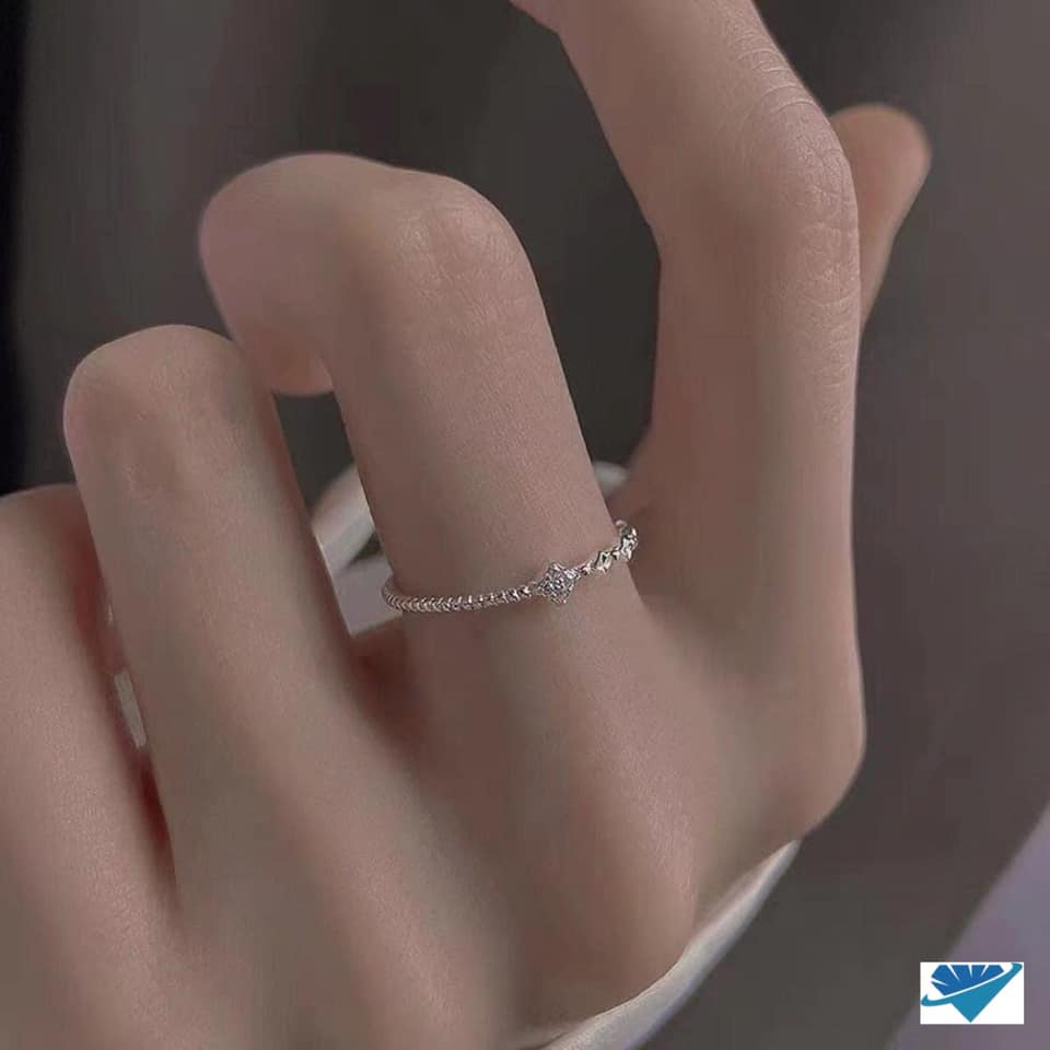 NHẪN BẠC NỮ DÁNG MẢNH NHỎ XINH