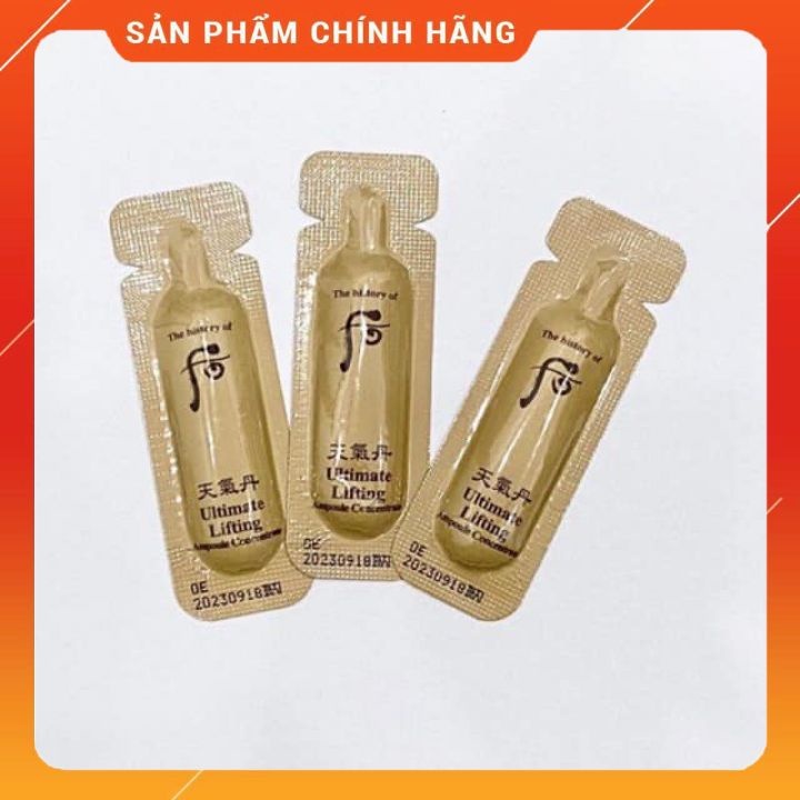 1 gói serum chống lõa hóa Whoo Ultimate Lifting Ampoule Concentrate
