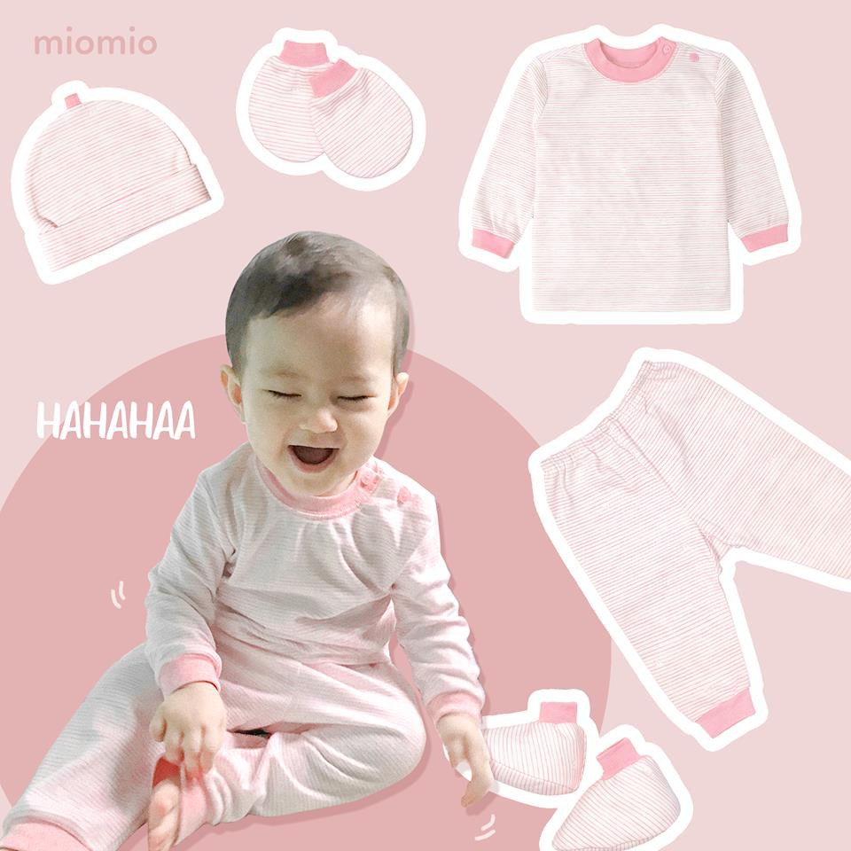 [MIO DÀY] Áo sơ sinh dài tay MIOMIO / cài vai / cotton / dày vừa