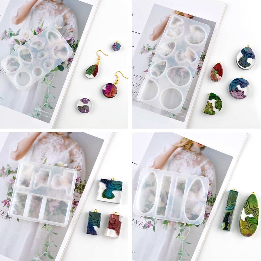 Khuôn Silicone Tạo Hình Làm Mặt Trang Sức Hình Hòn Đảo DIY