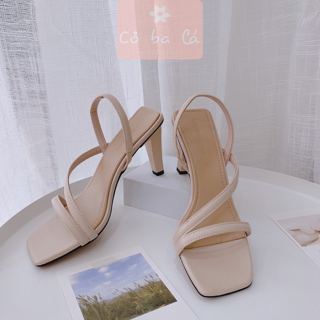 SANDAL CAO GÓT COBALASHOES - GIÀY CAO GÓT QUAI CHÉO - SANDAL QUAI MẢNH 9CM G20101100