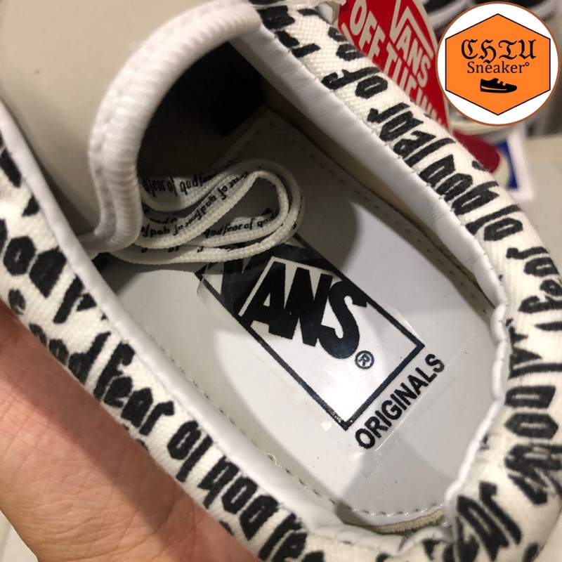 Giày lười nam nữ Vans Fear of god phiên bản đẹp Full box giày sục Vans cổ thấp fear of god