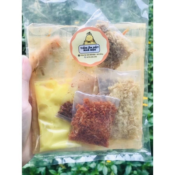 Bánh tráng bơ chà bông