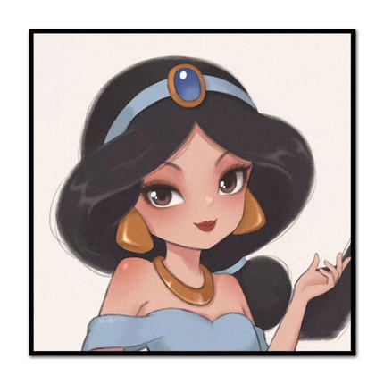 Bộ Tranh Đính Đá 5D DIY Hình Công Chúa disney 30 * 30cm Để Trang Trí Nhà