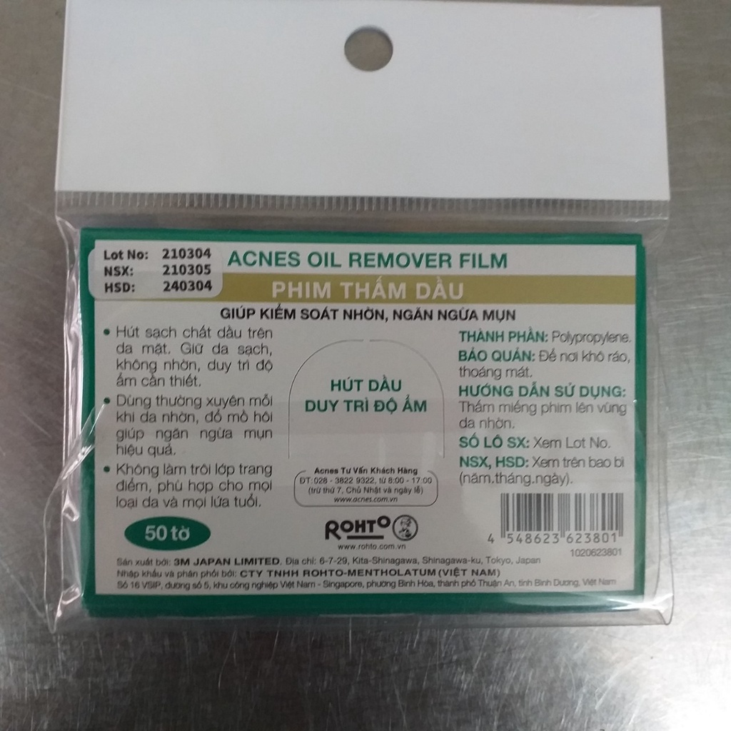 Phim thấm dầu Acnes Oil Remover Film (50 tờ) | WebRaoVat - webraovat.net.vn