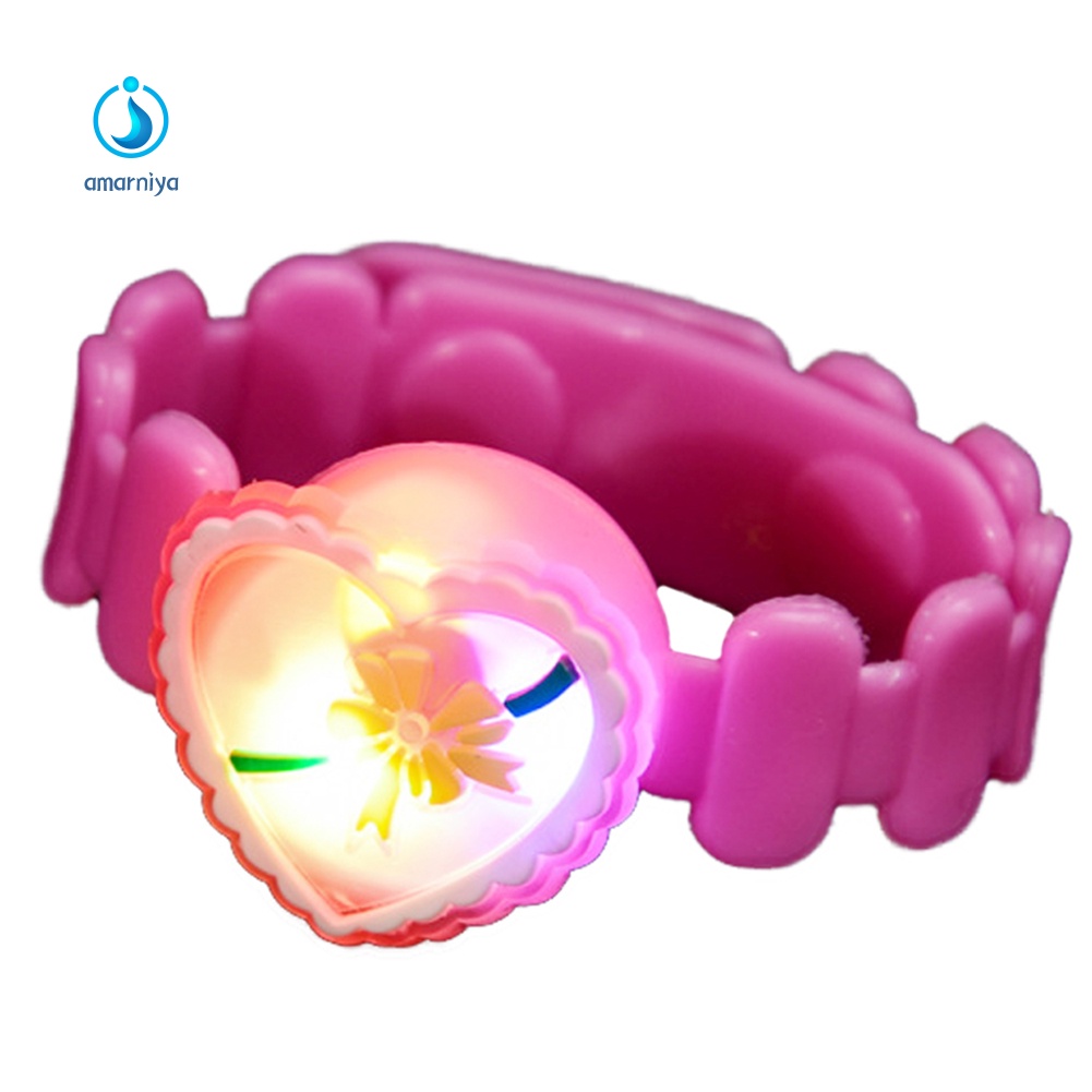 Vòng Đeo Tay Phát Sáng Họa Tiết Hoạt Hình Vui Nhộn Cho Bé