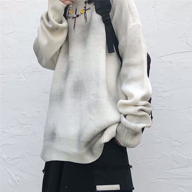 [ORDER+ẢNH THẬT] Áo len loang mix hoạ tiết thánh giá unisex oversize Ulzzang streetstyle siêu chất ❤️