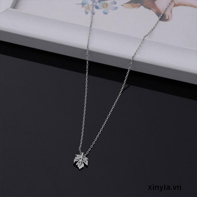 Vòng cổ Mặt Hình Lá Phong Sang Trọng Cho Nữ