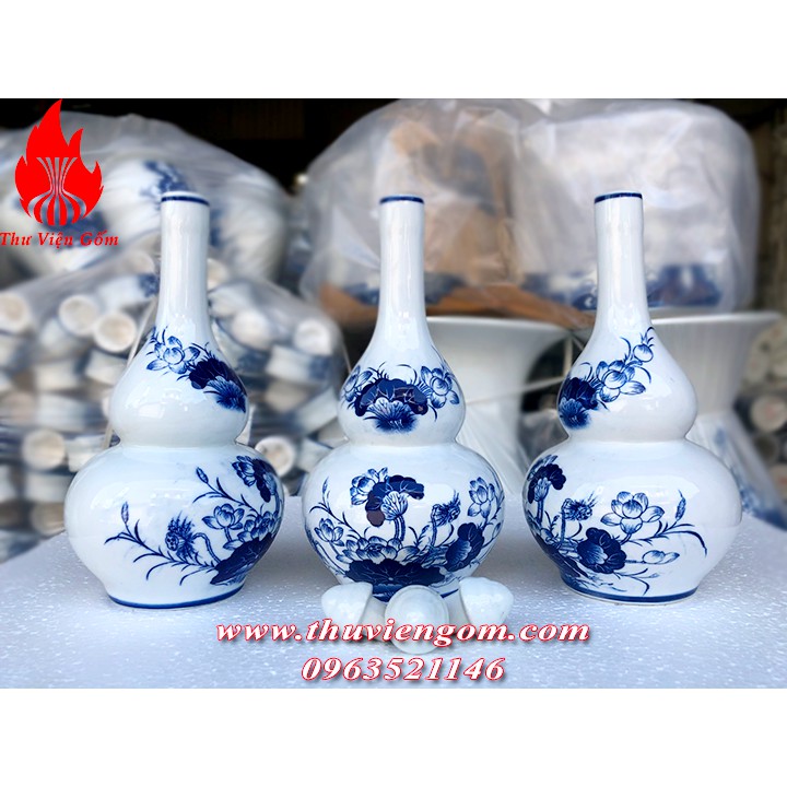 Nậm rượu thờ 0,5 lít chuẩn Bát Tràng