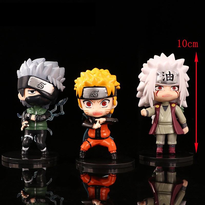 [Trọn bộ 6 nhân vật] Bộ sưu tập Đồ chơi mô hình Anime Naruto thời thơ ấu thế hệ thứ 2 hàng chuẩn đẹp