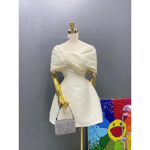 Váy hai dây tacta hình nơ