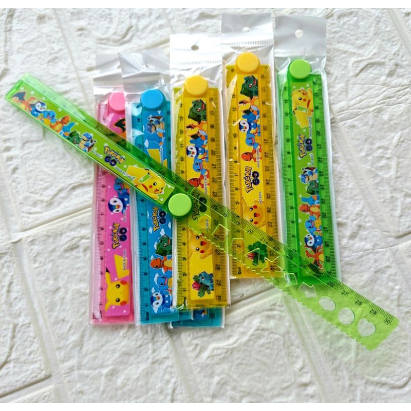 Thước thẳng có thể gấp gọn 30cm in họa tiết siêu dễ thương ⚡ SIÊU HOT ⚡ Thước kẻ cho học sinh, văn phòng