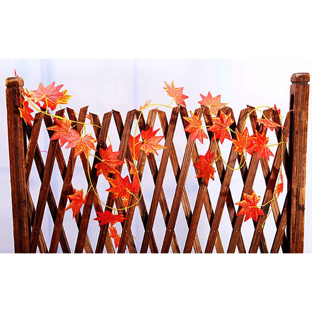 Dây lá phong giả cho trang trí dài 2.4m