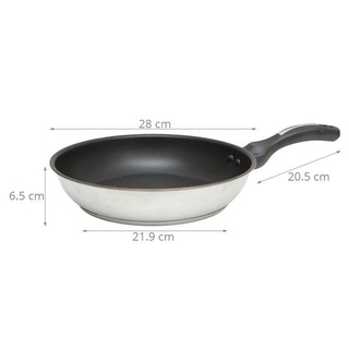 Chảo từ chống dính 3 đáy 28cm fivestar ckd28-3di - hàng chính hãng
