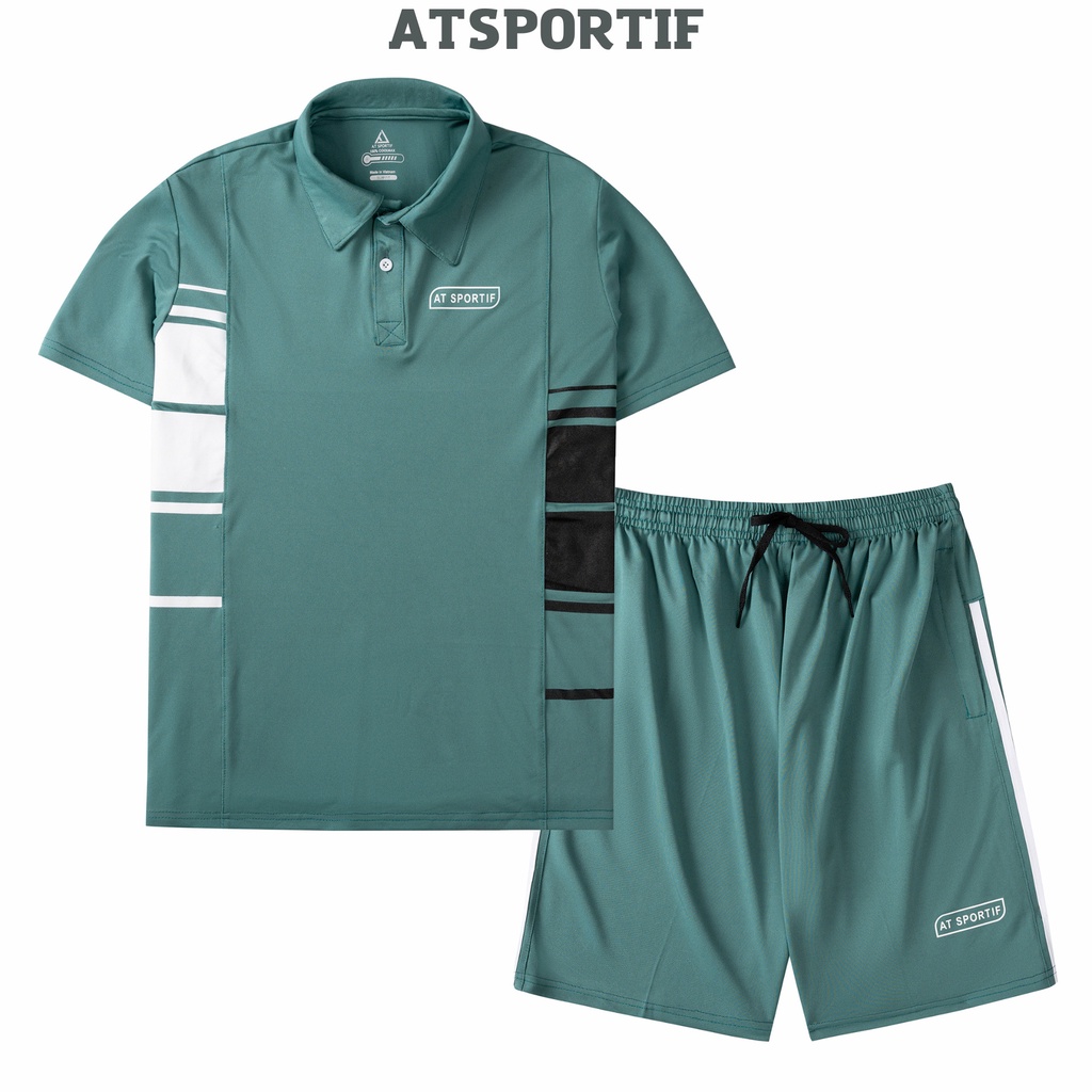 Bộ Quần Áo Thể Thao Nam Có Cổ Thời Trang Cao Cấp ATSPORTIF