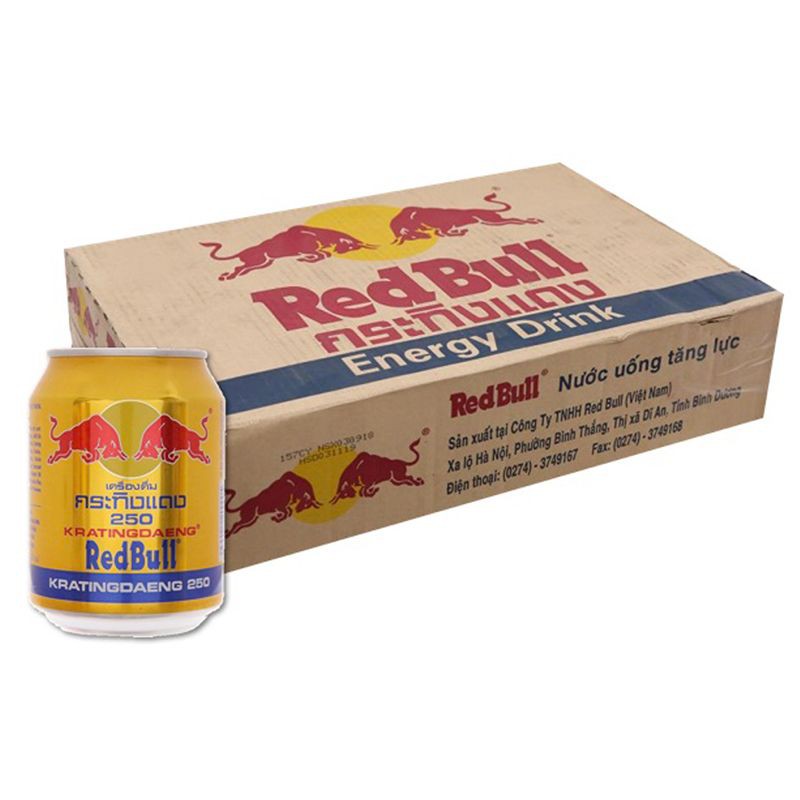 Thùng Nước Tăng Lực Red Bull (250ml x 24 Lon)