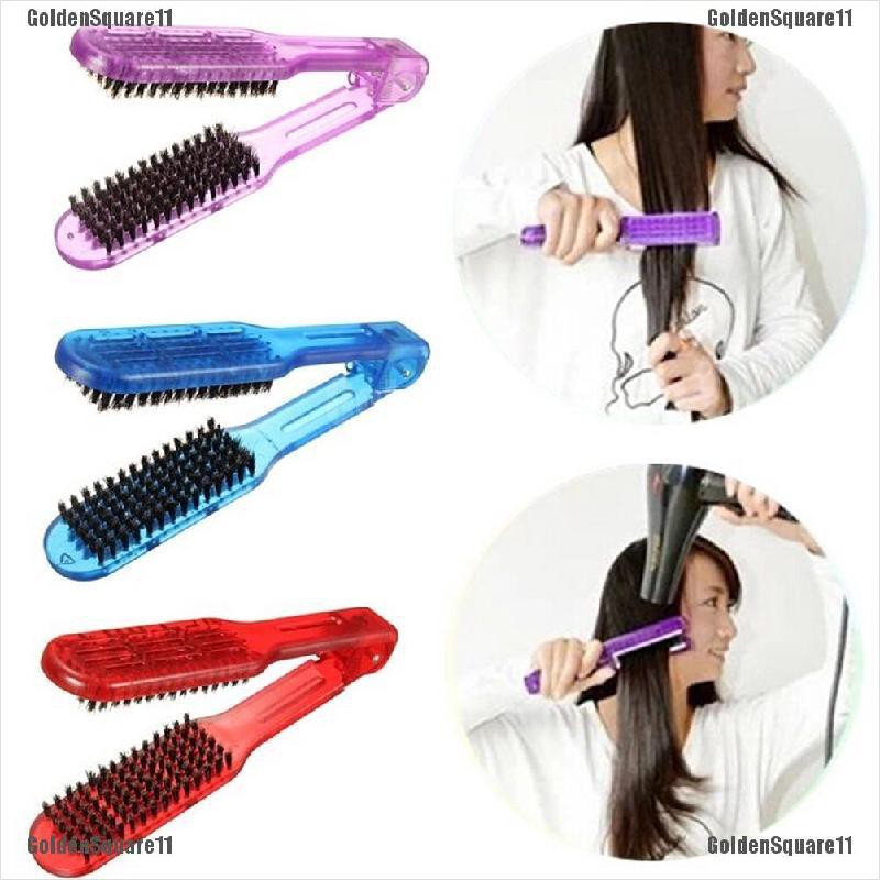 Lược Đôi Chải Tóc Thẳng Bằng Gỗ Chuyên Dụng Cho Salon