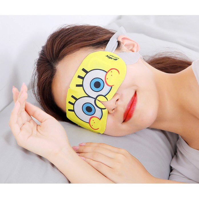 Mặt nạ mắt nóng Daylily Spongebob Squarepants thư giãn mắt - Hộp 10 miếng