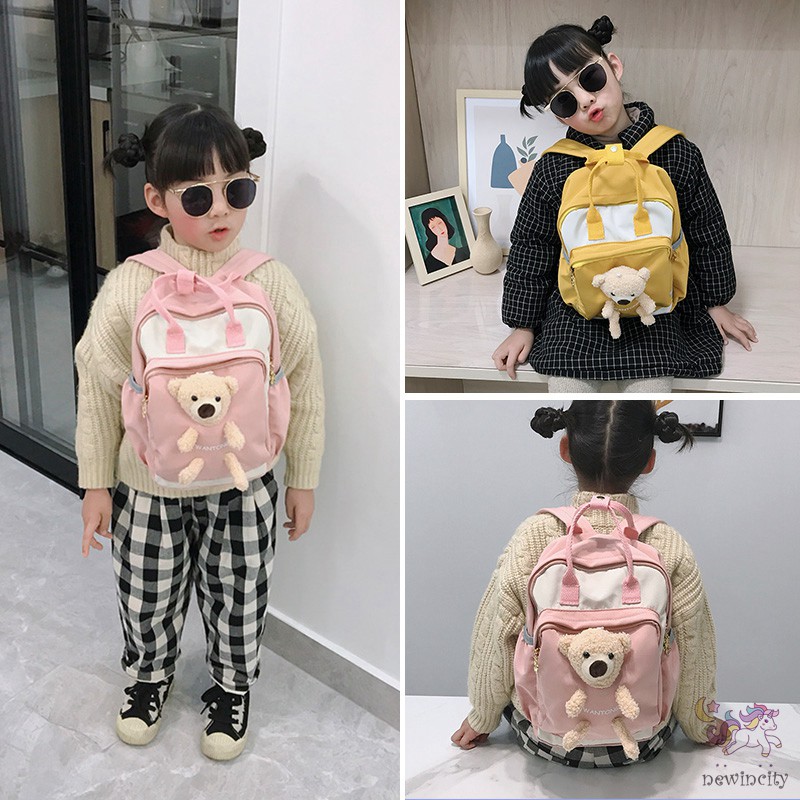 Ba lô đi học họa tiết hoạt hình phong cách Hàn Quốc đáng yêu cho bé