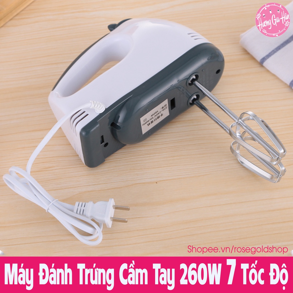 Máy Đánh Trứng Cầm Tay Scarlett 260W 7 Tốc Độ Kèm 2 Que Đánh Trứng, 2 Que Đánh Bột