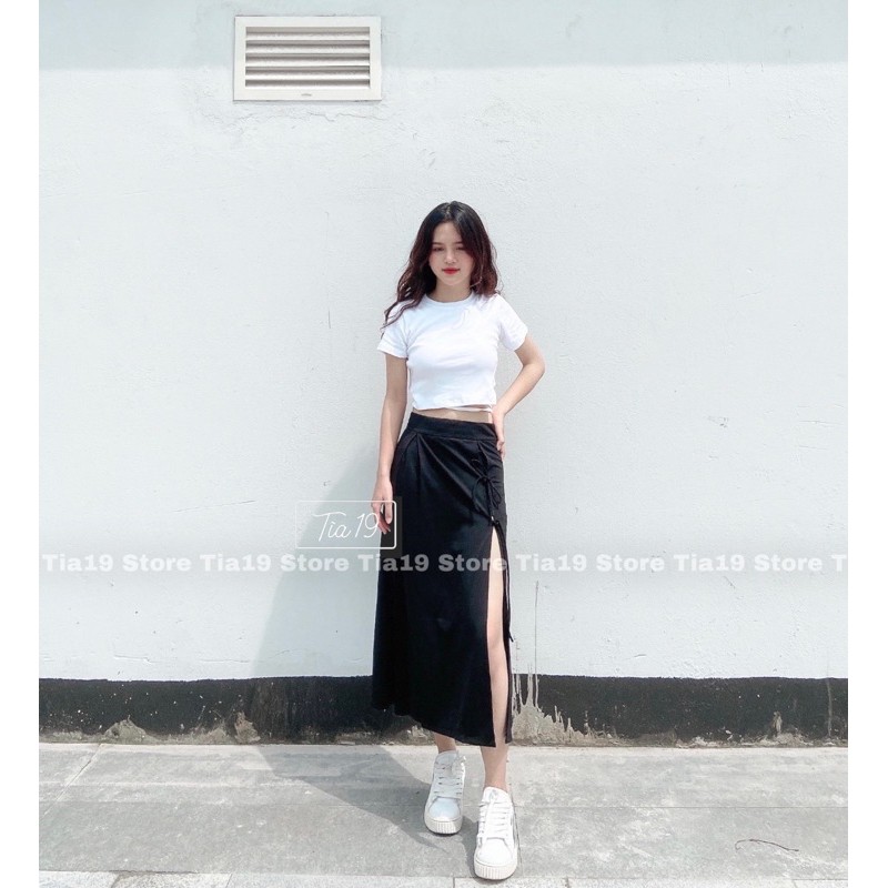 Chân váy buộc dây đen SP000083  ( ẢNH THẬT) | BigBuy360 - bigbuy360.vn