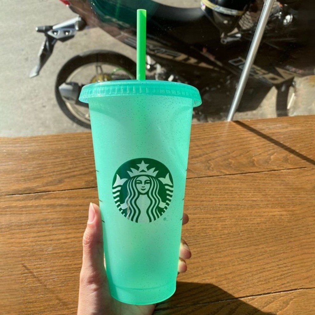 Cốc Uống Nước Starbucks 710ML Kèm Ống Hút Và Nắp Đậy