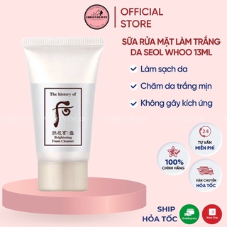 Sữa Rửa Mặt Làm Trắng Da Seol Whoo 13ml Chính Hãng K Vỏ Hộp date 2024