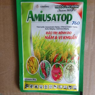 Thuốc trừ bệnh cây  AMIUSATOP 760WP