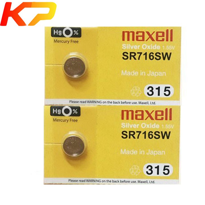 2 pin đồng hồ sr716sw sr716 315 maxell chính hãng.