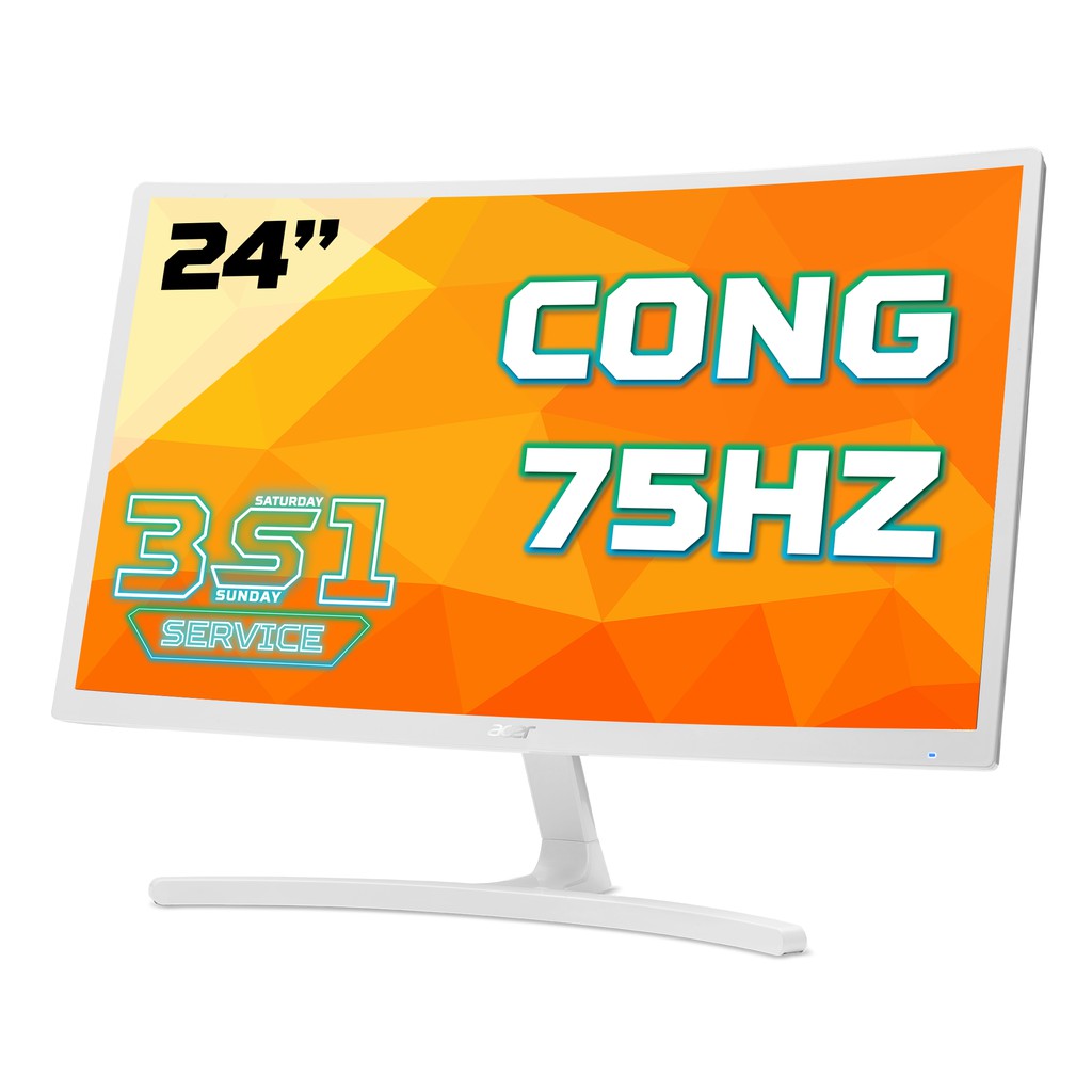 Màn hình máy tính ACER ED242QR 23.6 inch | Màn hình cong | Full HD | Giảm ánh sáng xanh | BigBuy360 - bigbuy360.vn