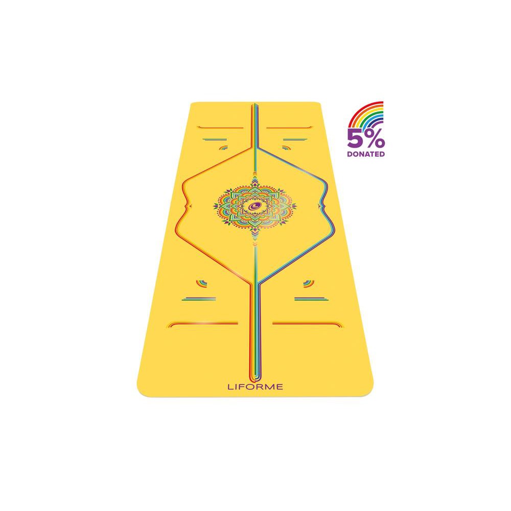 Thảm Tập Yoga Liforme chính hãng 4,2mm, định tuyến PU Chống Trơn Trượt Tuyệt Đối.