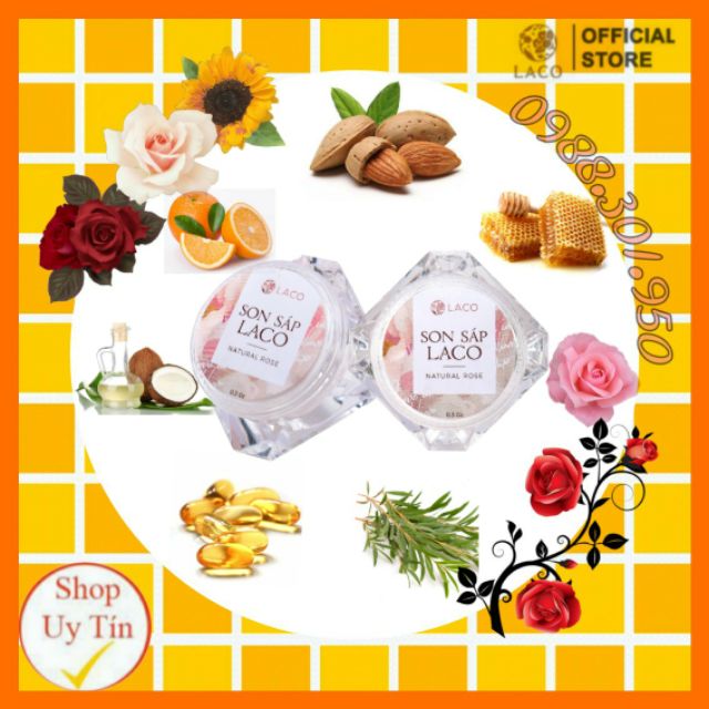 🔥  SON SÁP HOA HỒNG HỮU CƠ MAROSA LACO  🔥