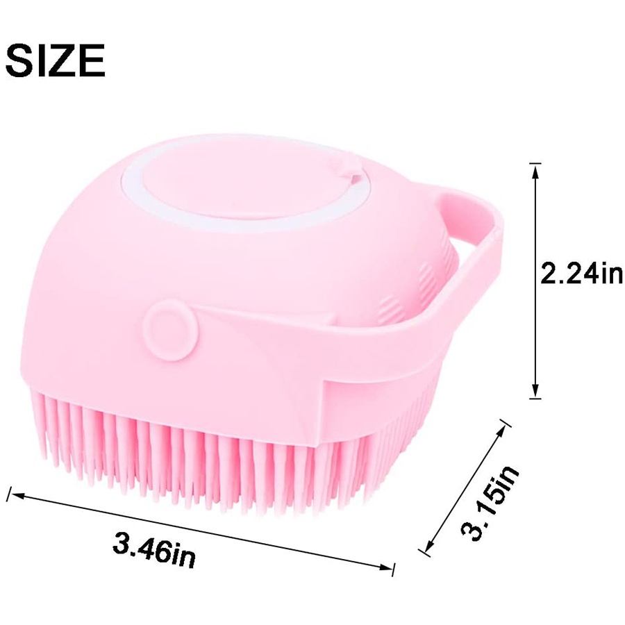 Bàn Chải Tắm Bằng Xơ Mướp Mềm Mại Kèm Bình Đựng Dầu Gội Đầu / Bàn Chải Tắm Massage Tẩy Tế Bào Chết Nhẹ Nhàng