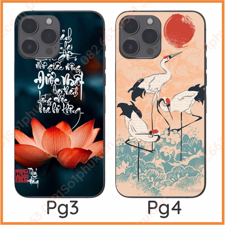 Ốp lưng Iphone 11 iphone 12 12 pro 12 promax iphone 13 promax hình thư pháp đẹp